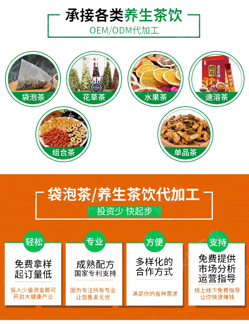 袋泡茶貼牌oem代加工